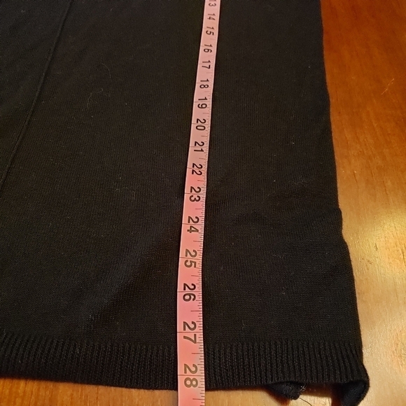 CYRUS Black Soft Sweater L Side Zippers Front Seam NWT - Picture 9 of 11